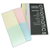 JC128C-100 A4 Creamy Colour Pages Writing Pad