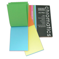 JC338R-100 A5 Bright Colour Pages Writing Pad